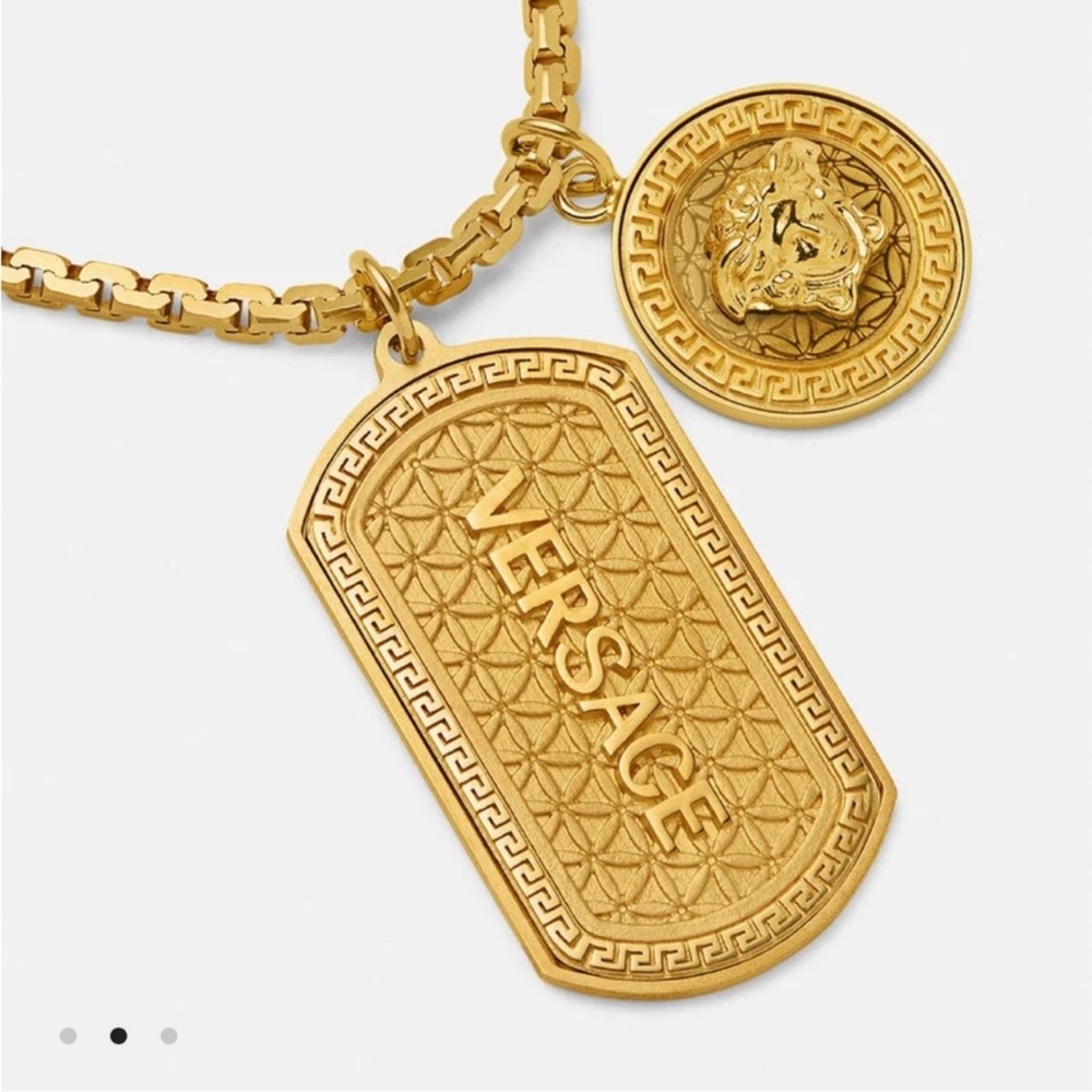 Versace Gold Medusa Pendant Necklace - Picture 3 of 10